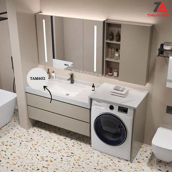 Lavabo bằng tấm gỗ Metallic-TAM 602 chống nước