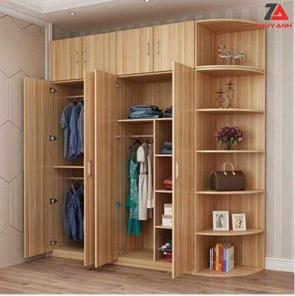 Tủ áo plywood phủ melamine chất lượng cao cấp