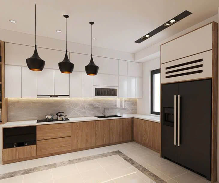 Tủ bếp gỗ melamine plywood MPC-388EV