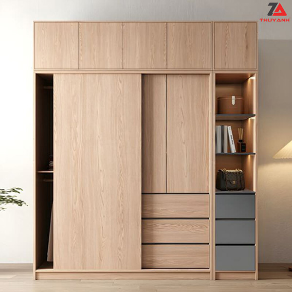 Tủ áo plywood phủ melamine MPC-6001EV