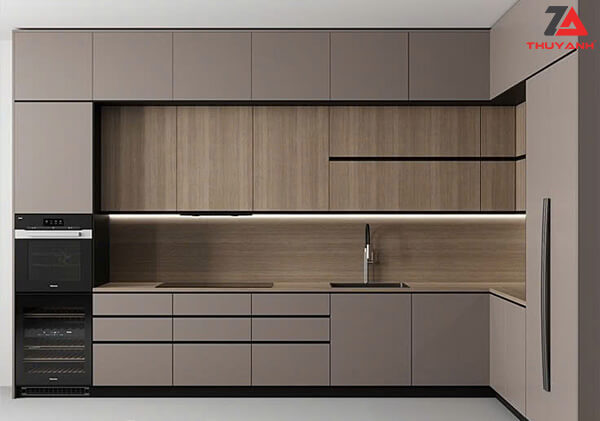 Tủ bếp gỗ plywood phủ melamine MPC-481EV