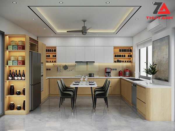 Gỗ Melamine plywood cho tủ bếp bền đẹp