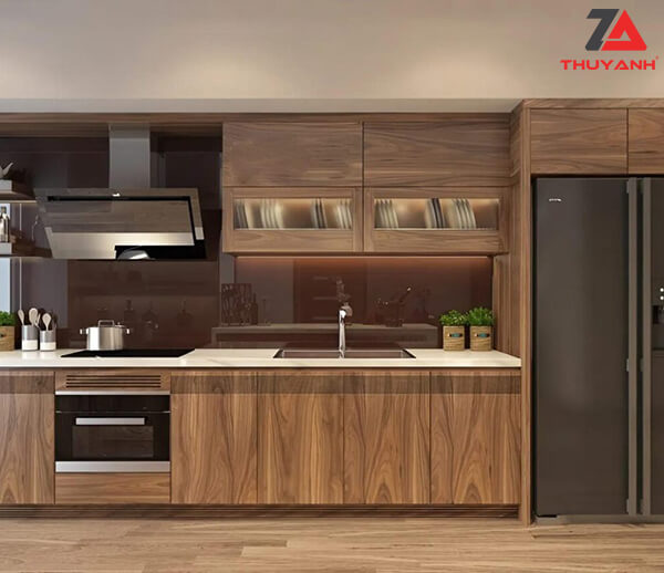 Tủ bếp gỗ dán plywood vật liệu xanh