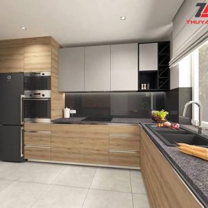 Tủ bếp melamine plywood MPC-388EV