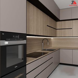 Tủ bếp Melamine Plywood MPC-481EV